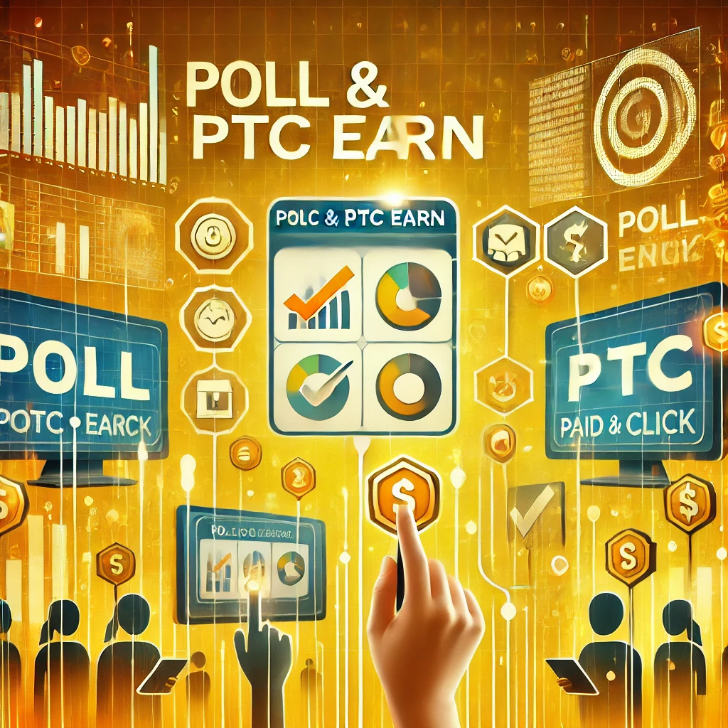 Poll & PTC Earn Platform